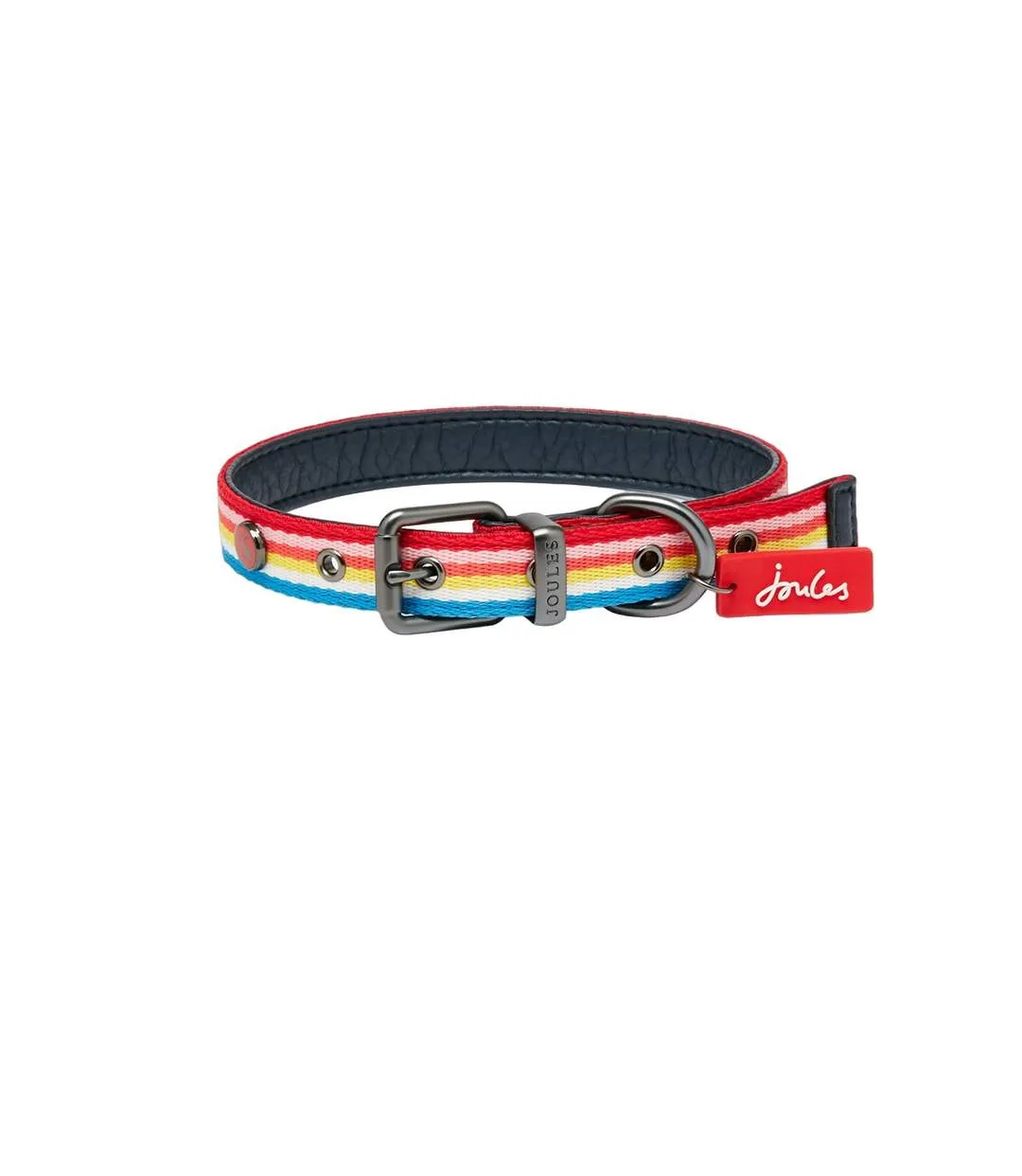 Rainbow striped dog collar l multicoloured Joules