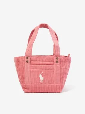 Ralph Lauren Girls Corduroy Mini Tote Bag in Pink