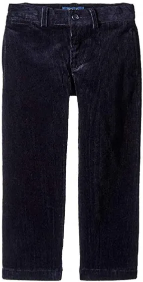 Ralph Lauren Polo Kids Slim Fit Stretch Corduroy Pants (Toddler) (RL Navy) Boy's