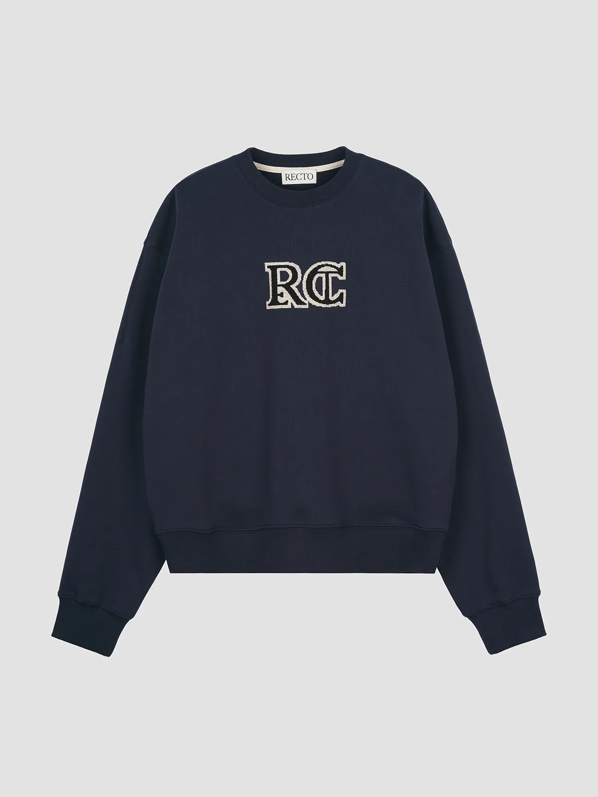 RECTO  |Sweat Street Style Long Sleeves Plain Cotton Logo