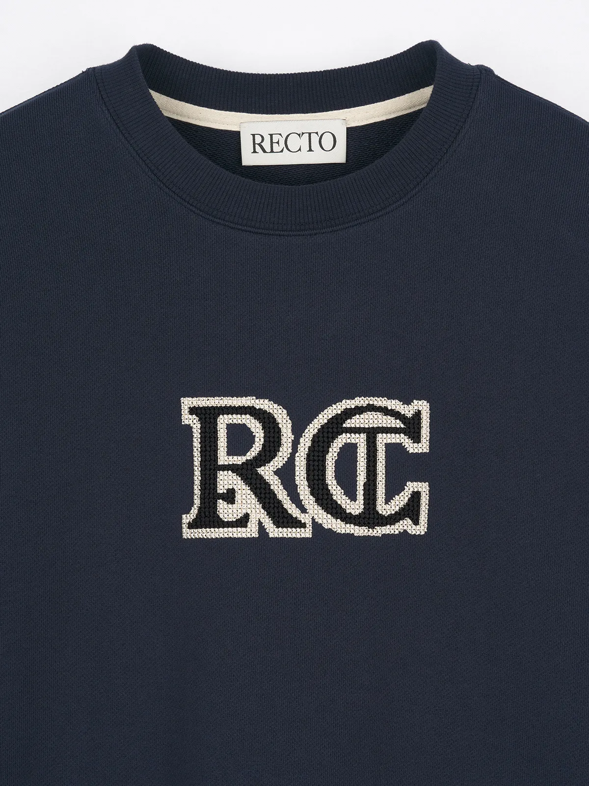 RECTO  |Sweat Street Style Long Sleeves Plain Cotton Logo