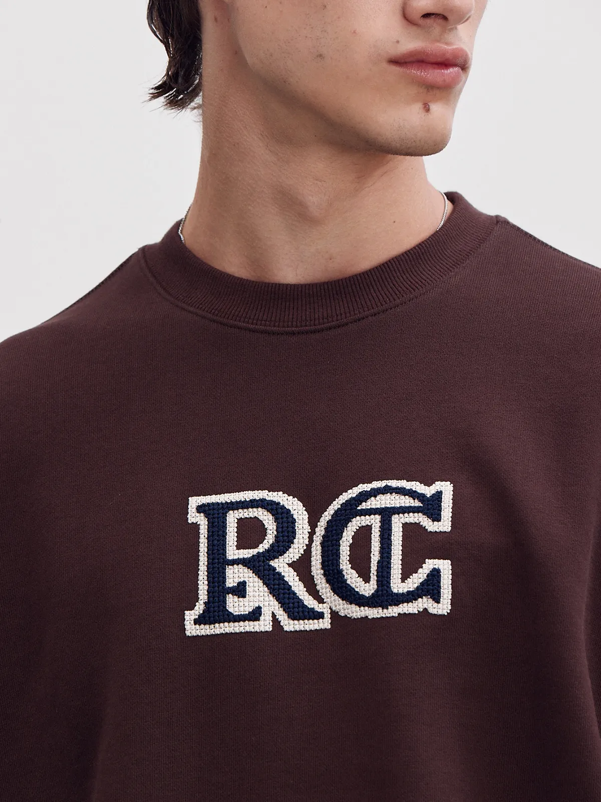 RECTO  |Sweat Street Style Long Sleeves Plain Cotton Logo