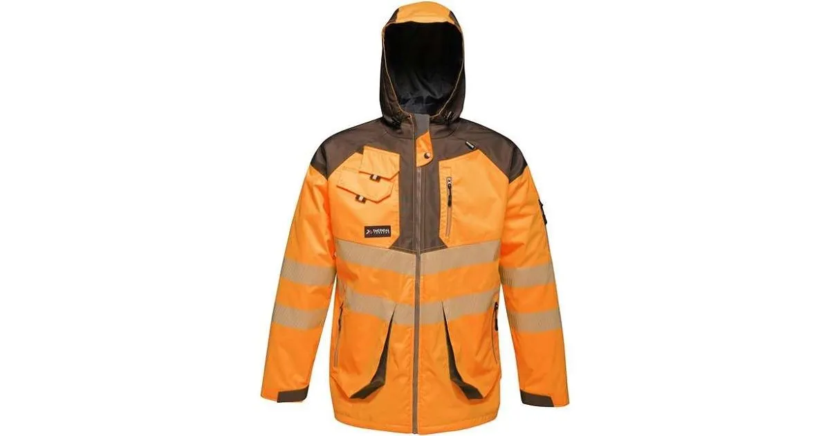 Regatta Tactical Threads Hi-Vis Rail Spec Parka Jacket | Work & Wear Direct