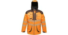 Regatta Tactical Threads Hi-Vis Rail Spec Parka Jacket | Work & Wear Direct