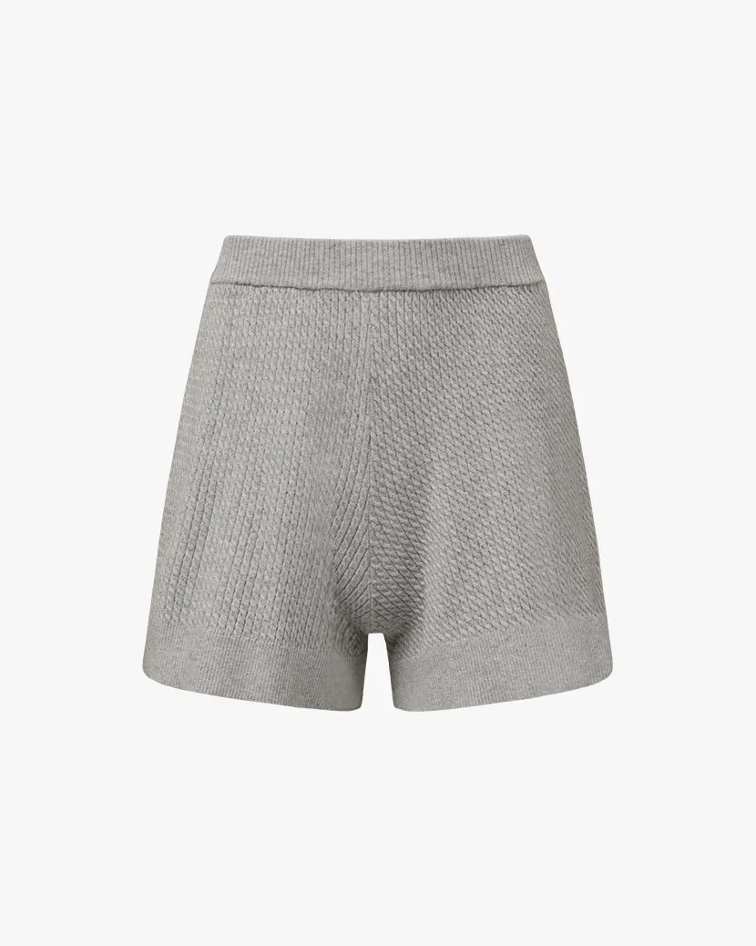 Relaxed Sweater Short | Heather Grey