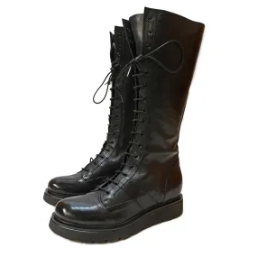 RICH 27 - amphibian boot leather BLACK