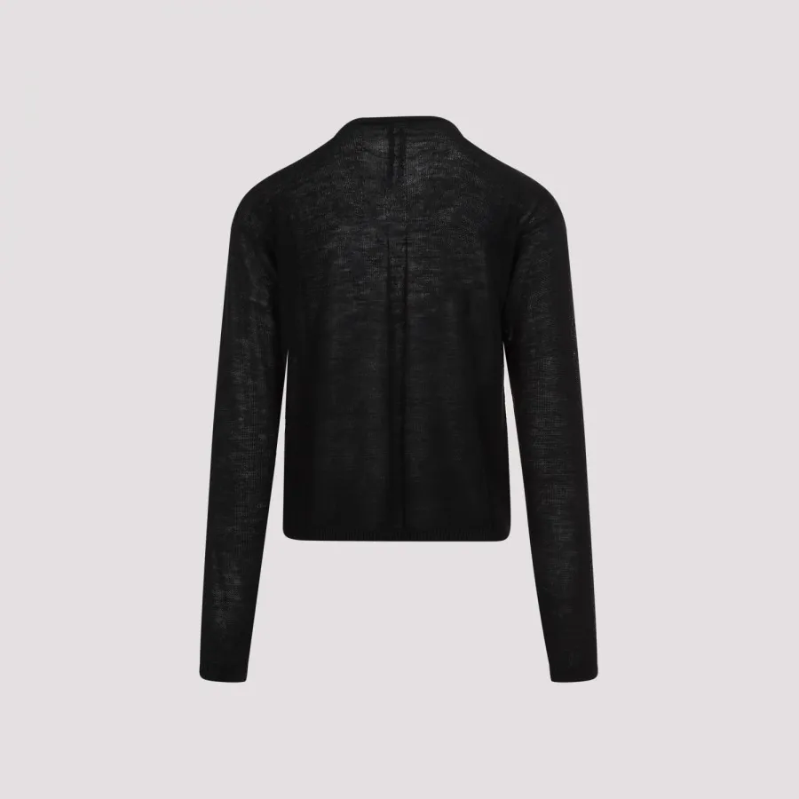 RICK OWENS  |Crew Neck Pullovers Wool Street Style Long Sleeves Plain