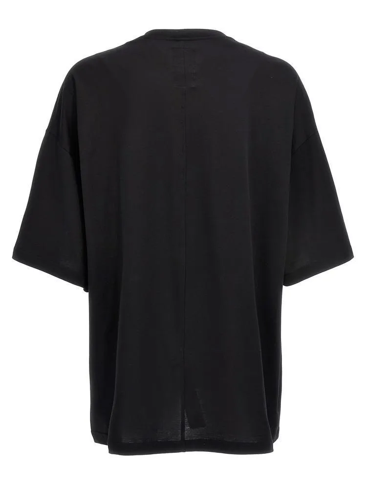 RICK OWENS  |Star Street Style U-Neck Collaboration Long Sleeves Cotton