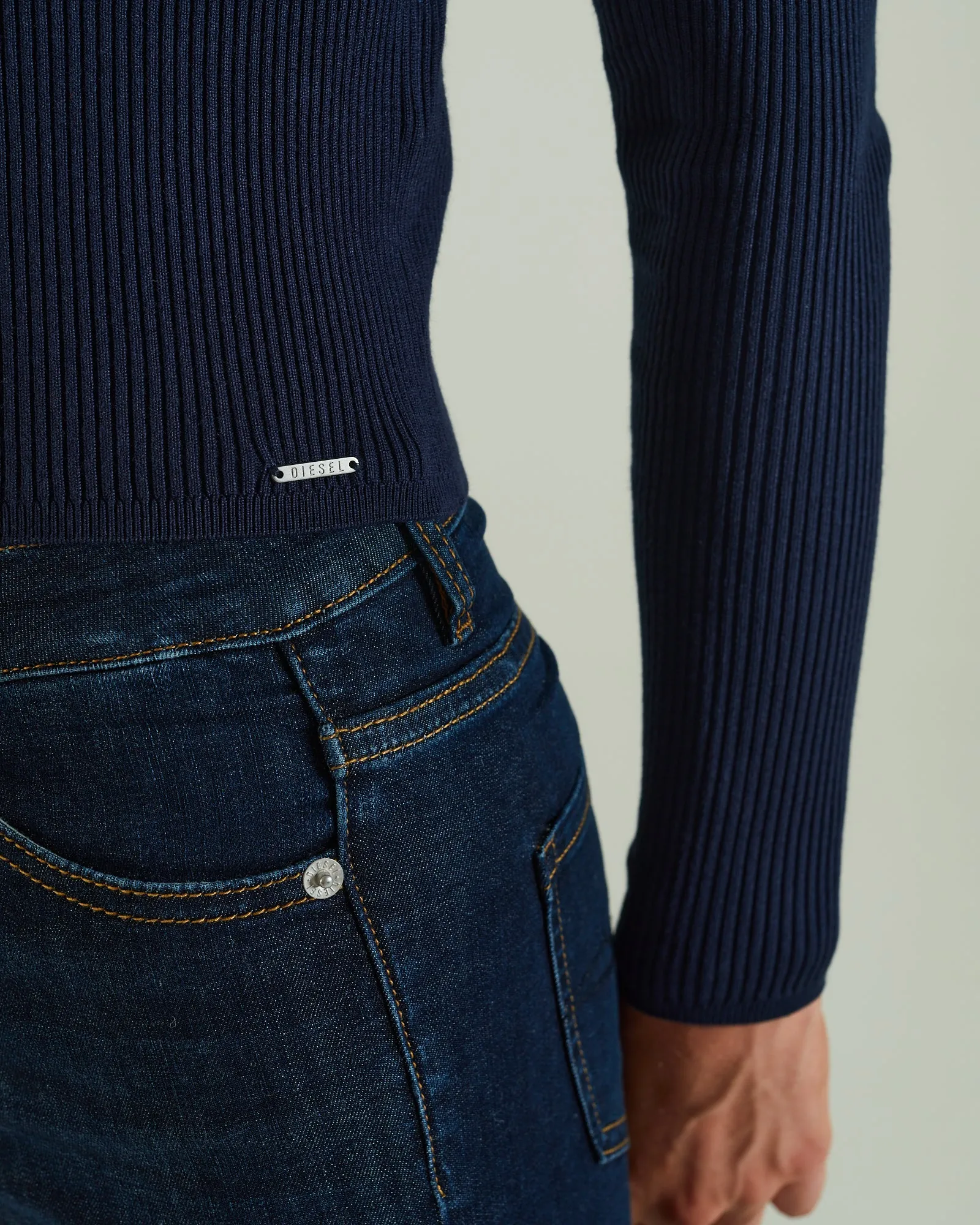 Roslyn Knit Blue Navy