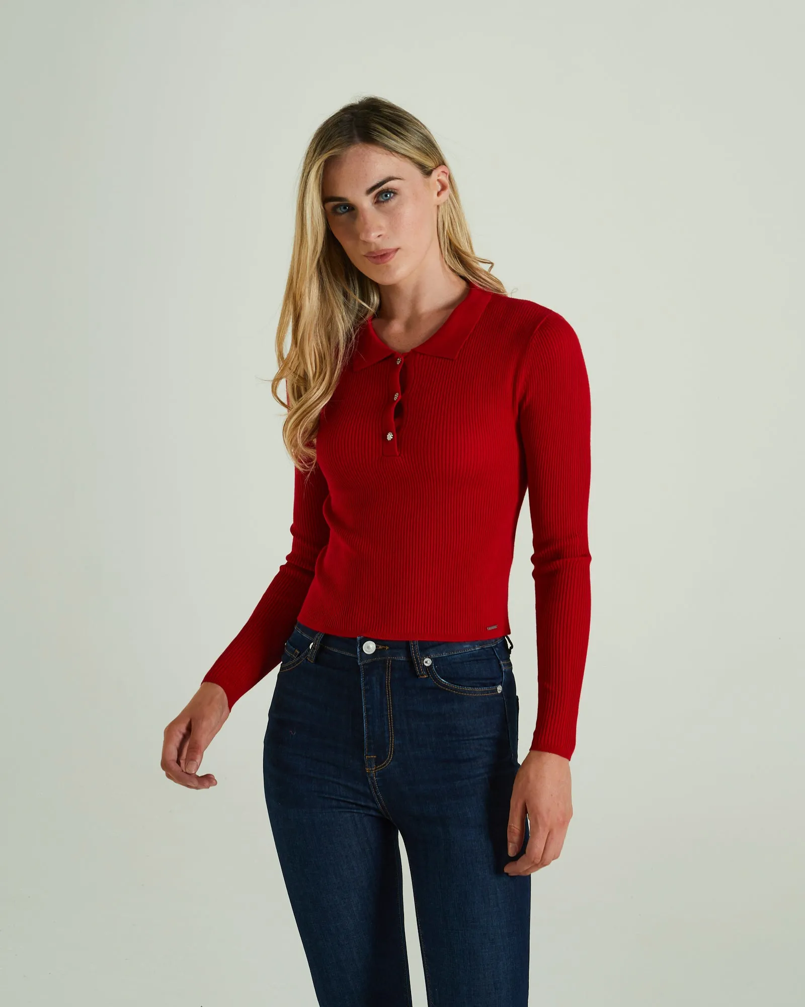 Roslyn Knit Tango Red