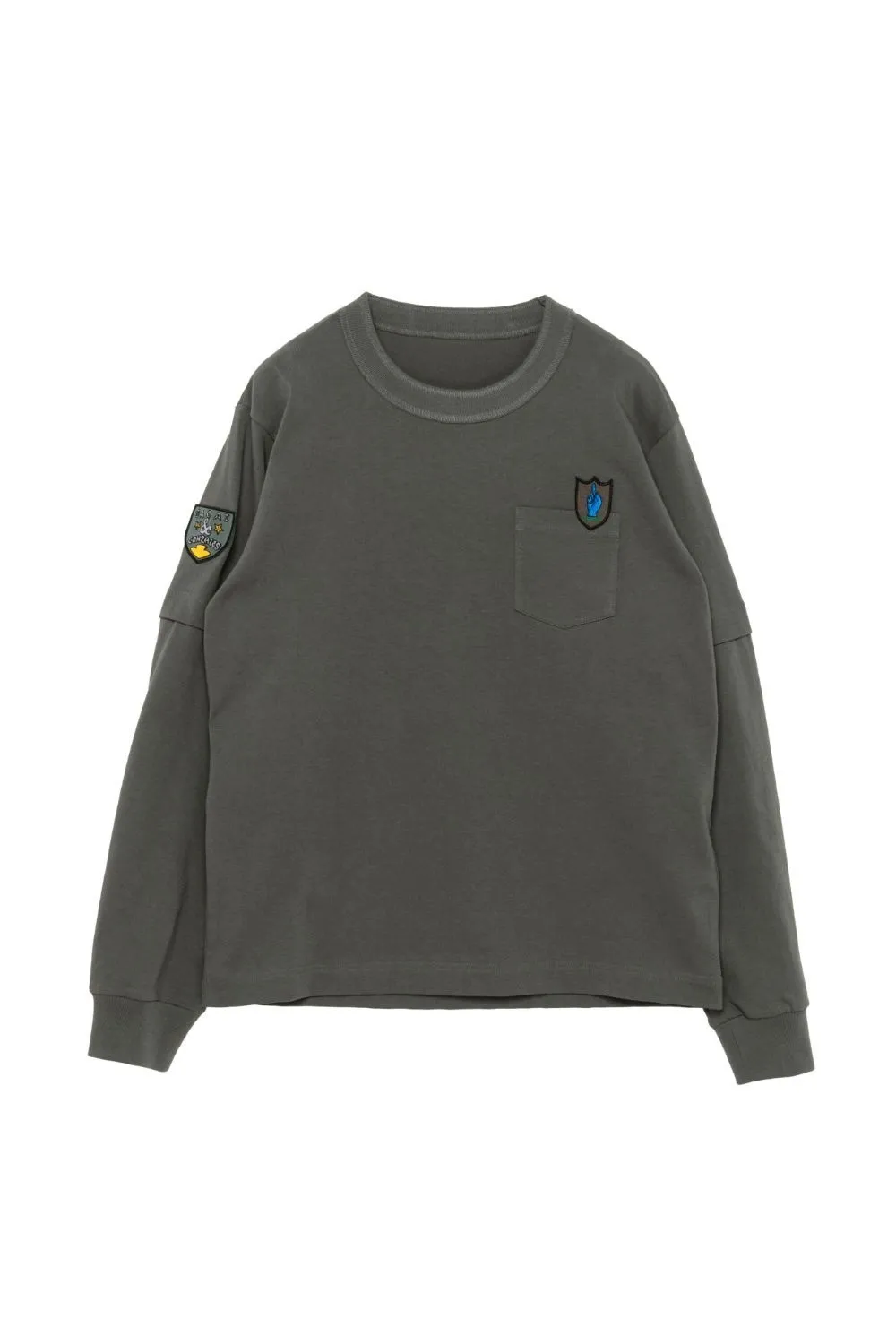 sacai  |Crew Neck Pullovers Unisex Street Style Long Sleeves Plain