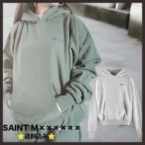 Saint Mxxxxxx  |Pullovers Unisex Blended Fabrics Street Style Long Sleeves