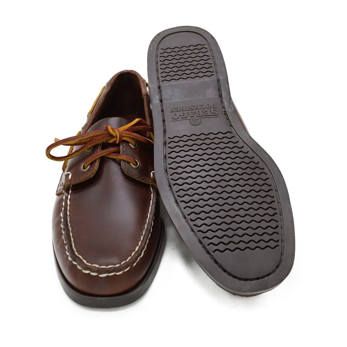 Sebago Docksides Portland Brown Oiled Waxed Shoes