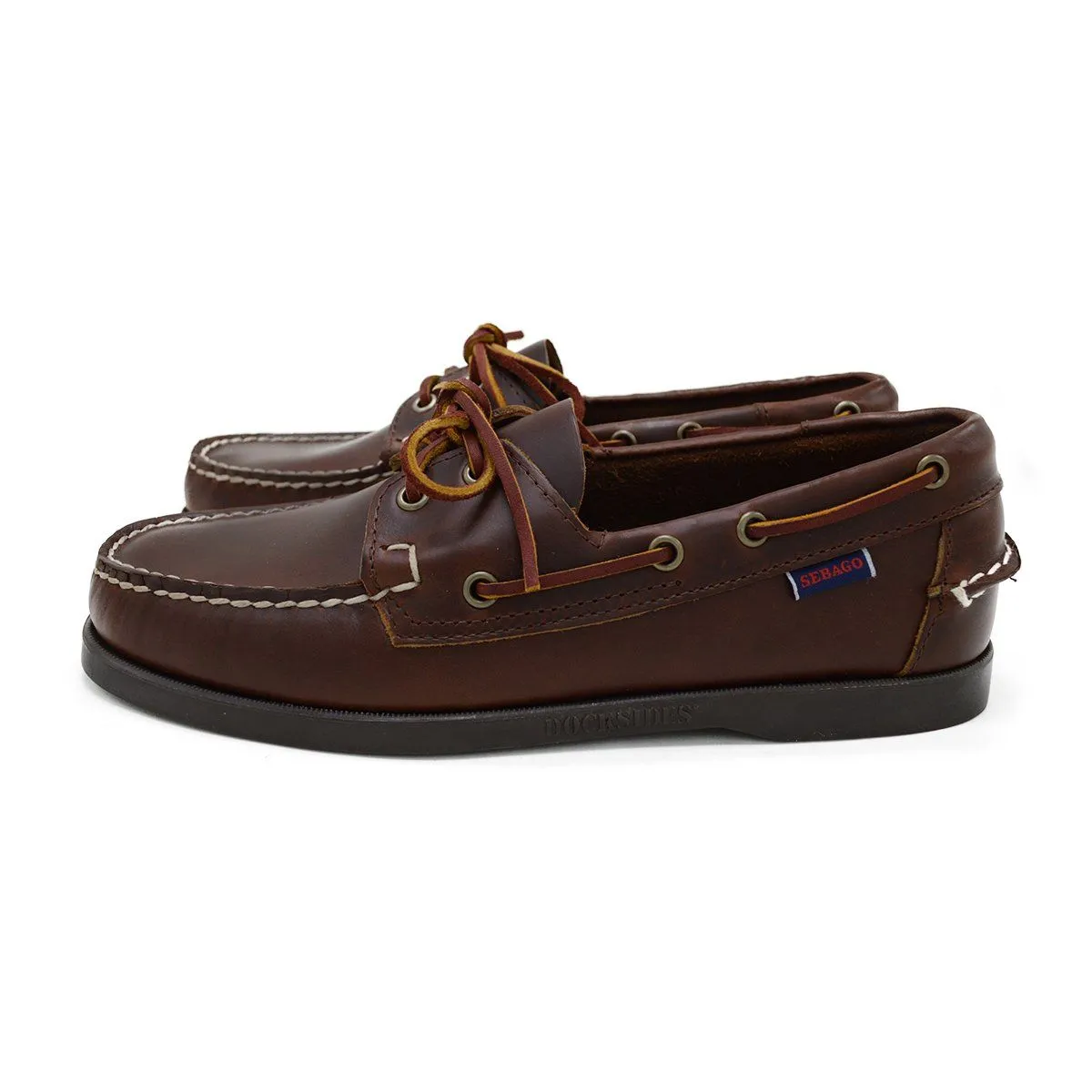 Sebago Docksides Portland Brown Oiled Waxed Shoes