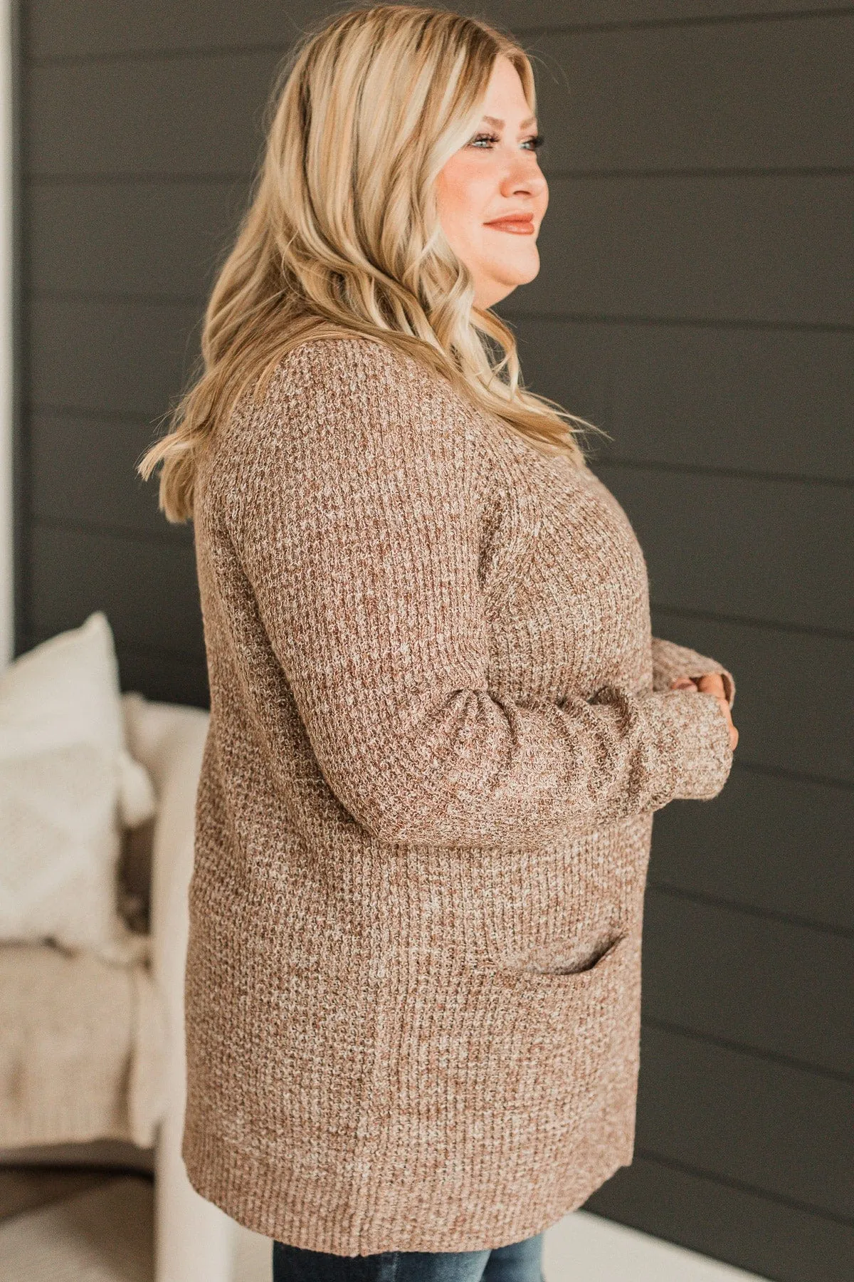 Shared With You Knit Cardigan- Mocha