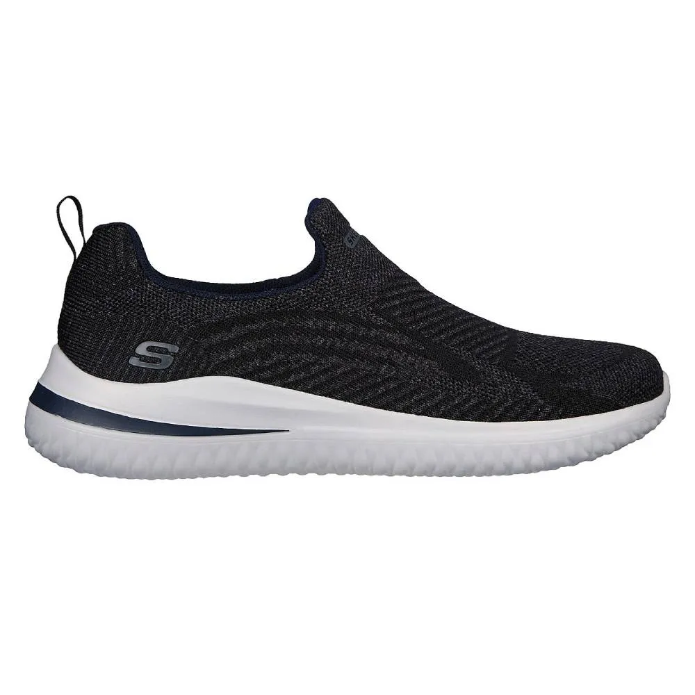 SKECHERS Men's Delson 3.0 Angelo Running Shoe (Black)