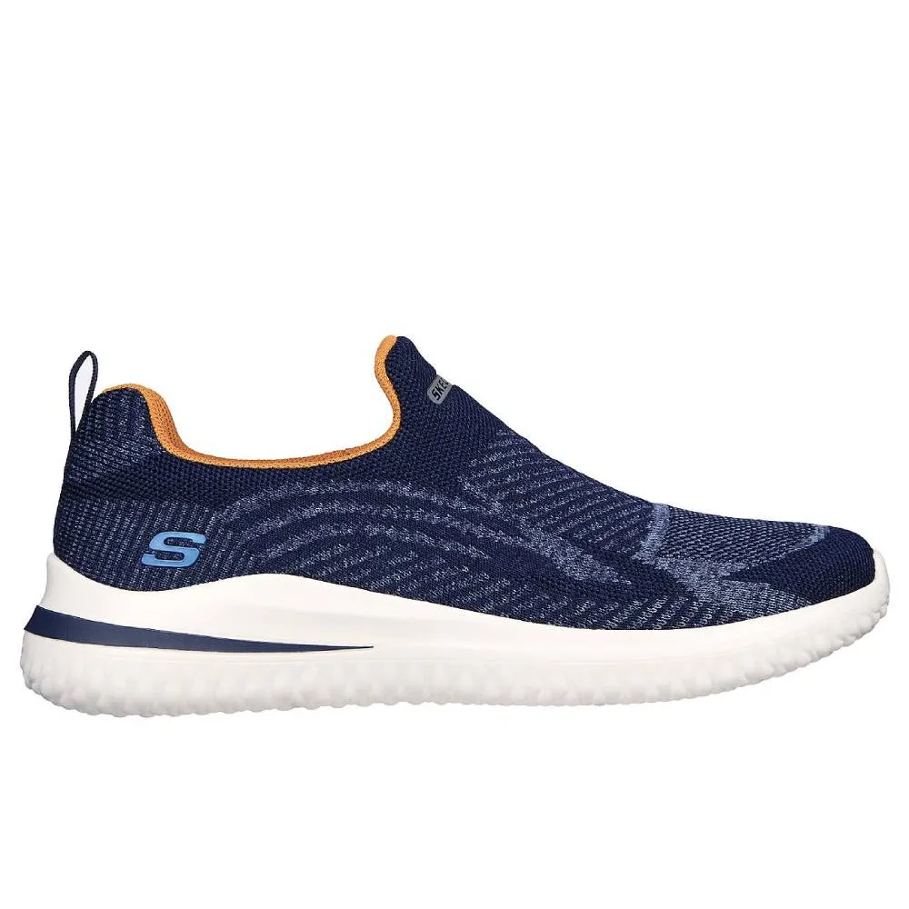 SKECHERS Men's Delson 3.0 Angelo Running Shoe (Navy)