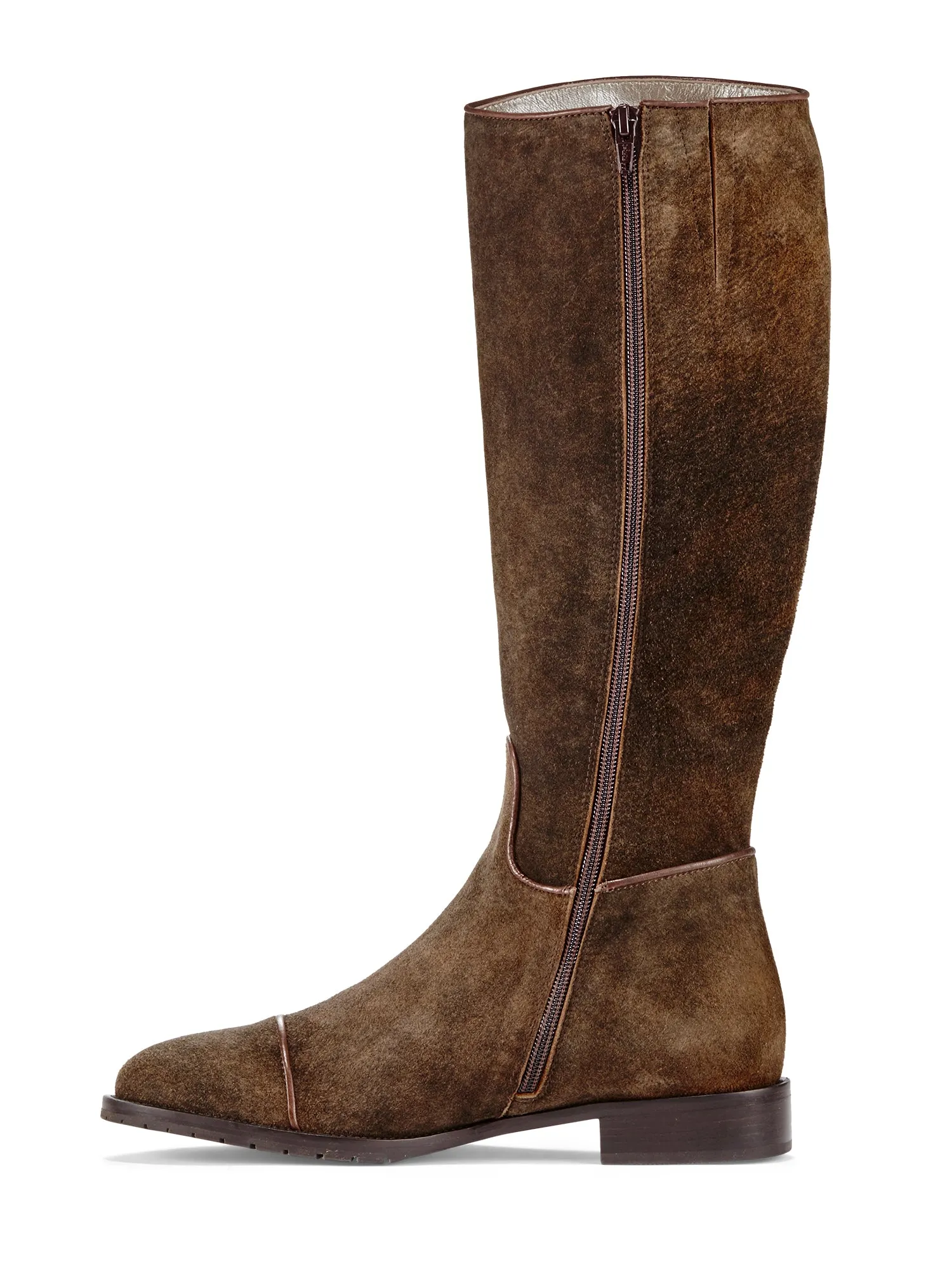 Skye Suede Riding Boot