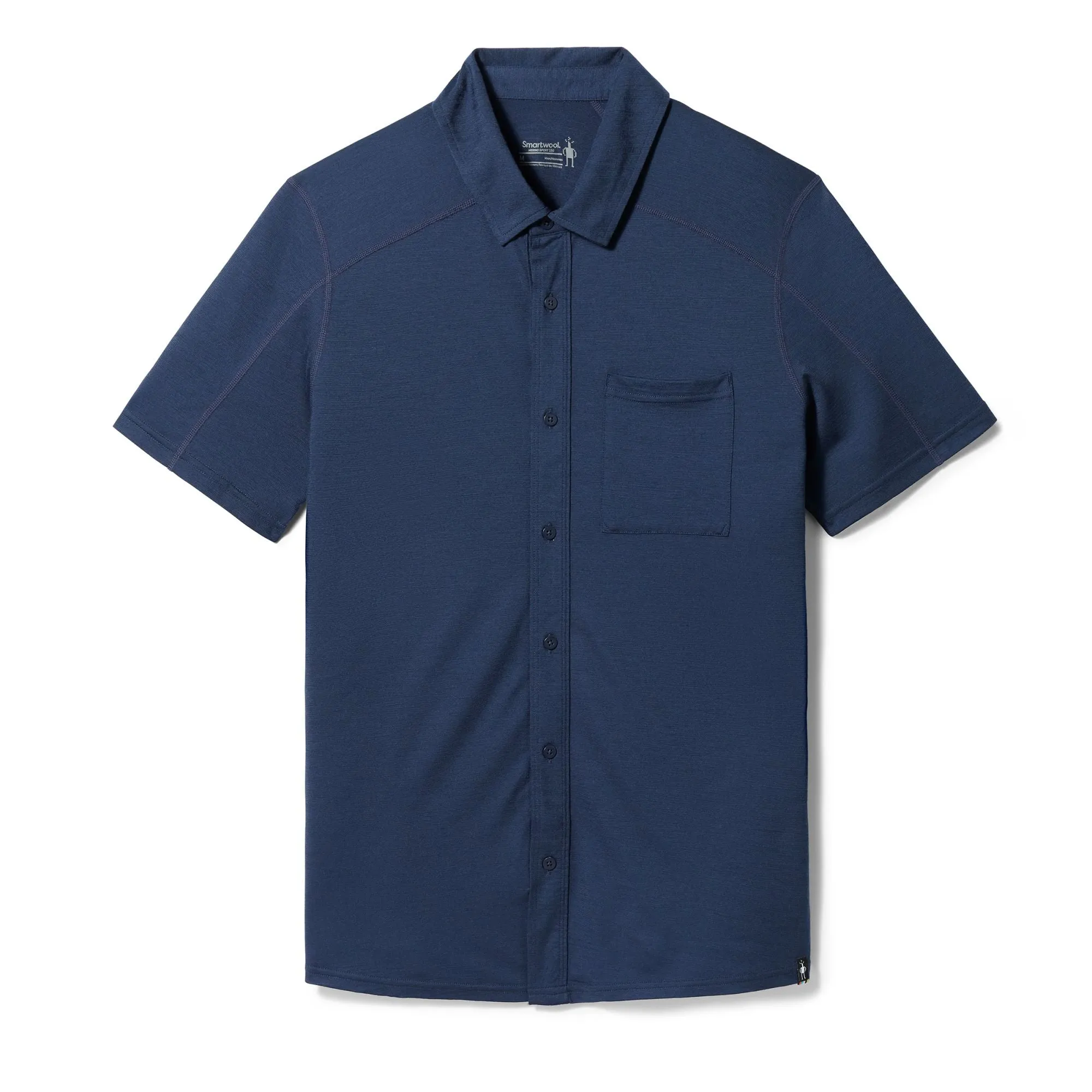 Smartwool Men's Short Sleeve Button Down In Deep Navy