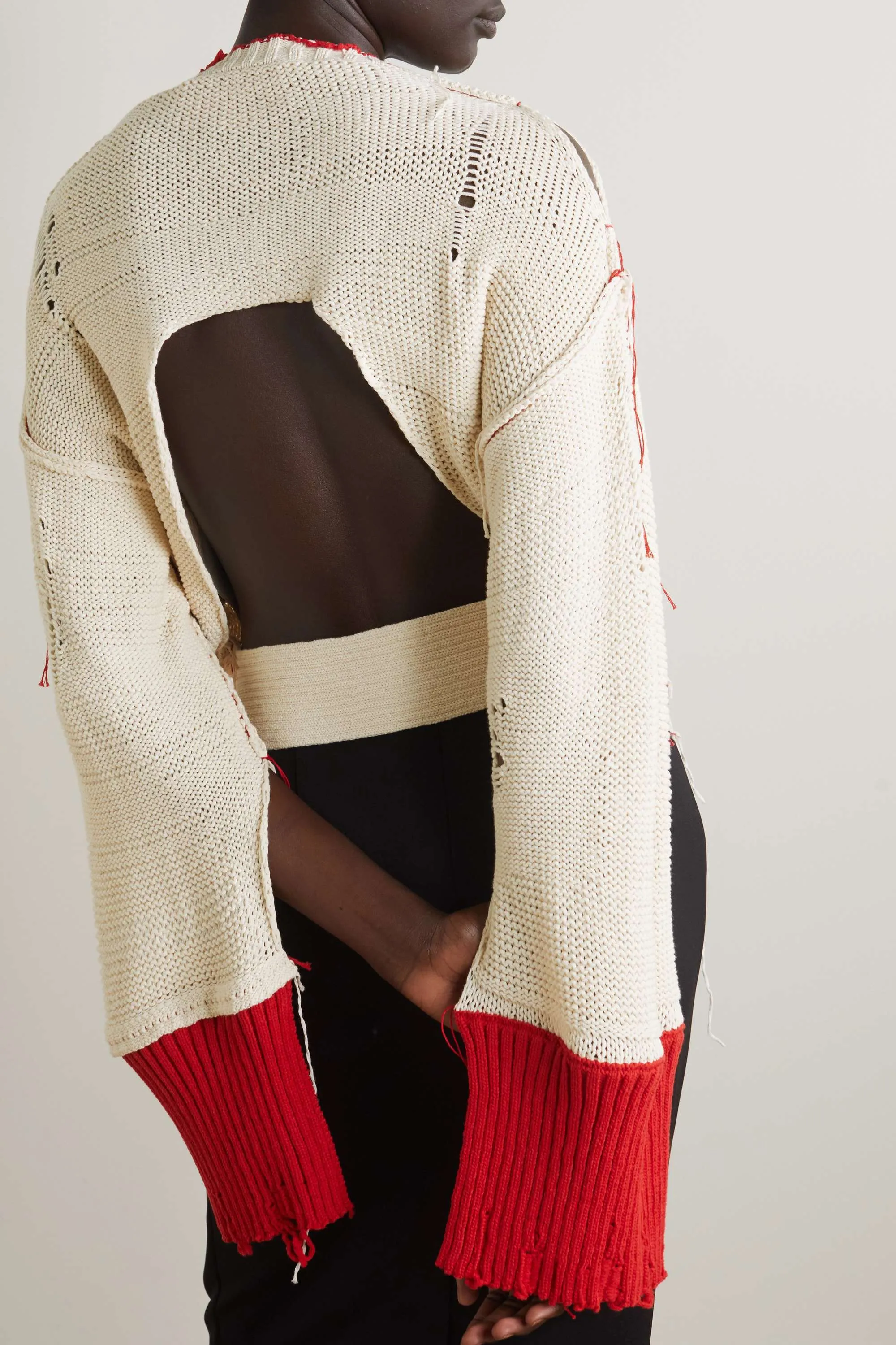 Stella McCartney  |Crew Neck Casual Style Long Sleeves Cotton