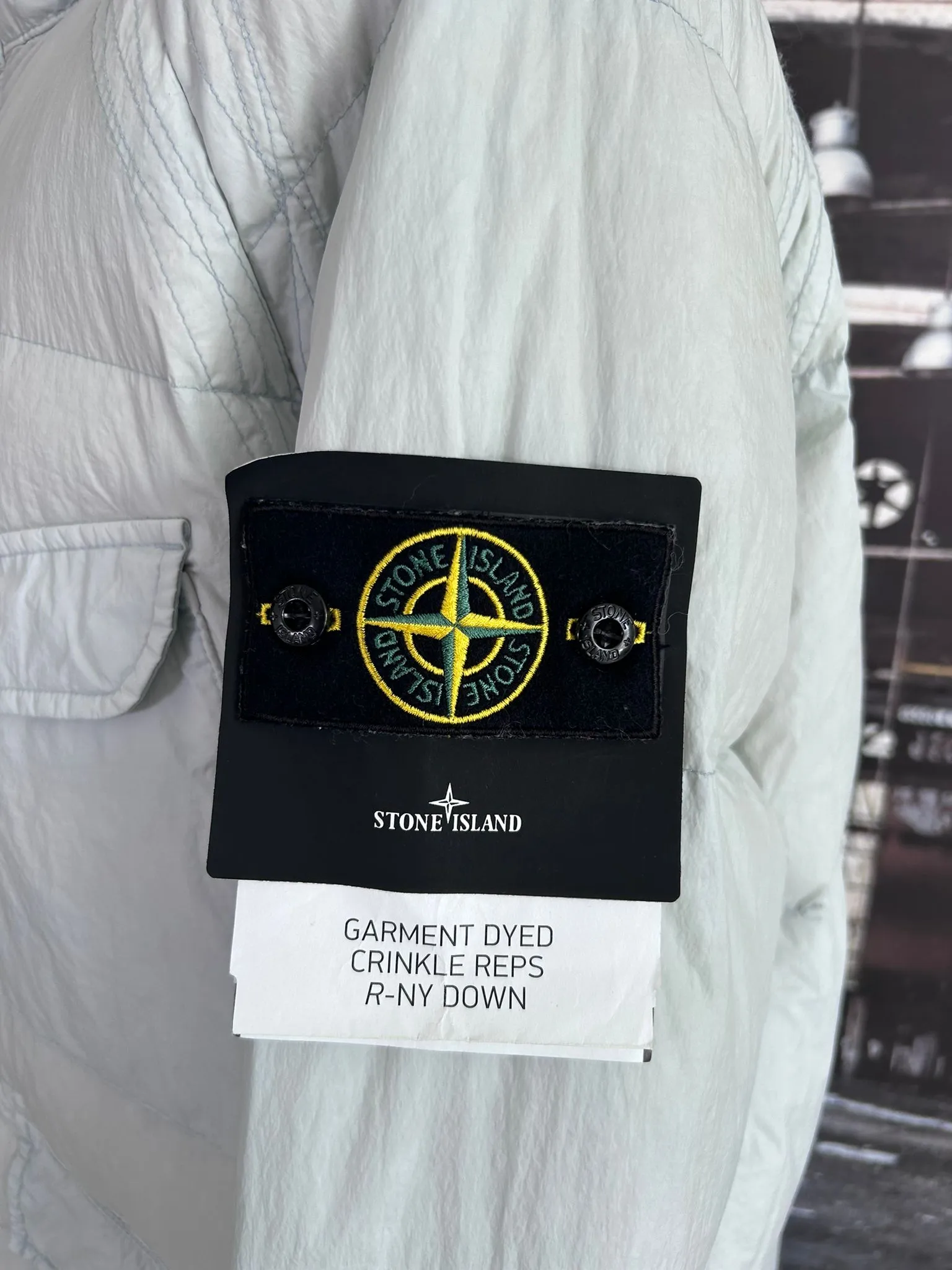 STONE ISLAND GARMENT DYED CRINKLE REPS NY DOWN-TC