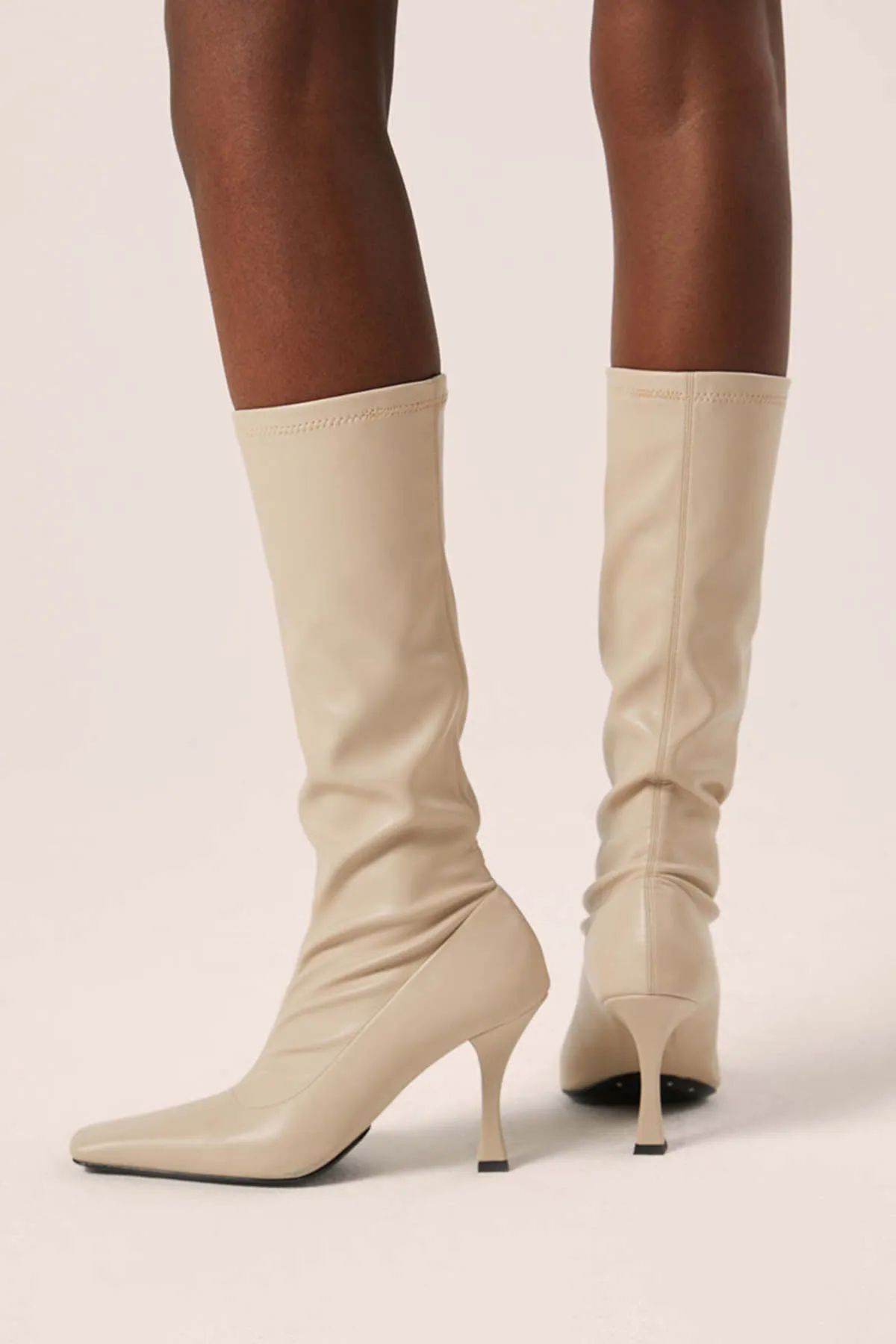 Stretch boots - Ecru 