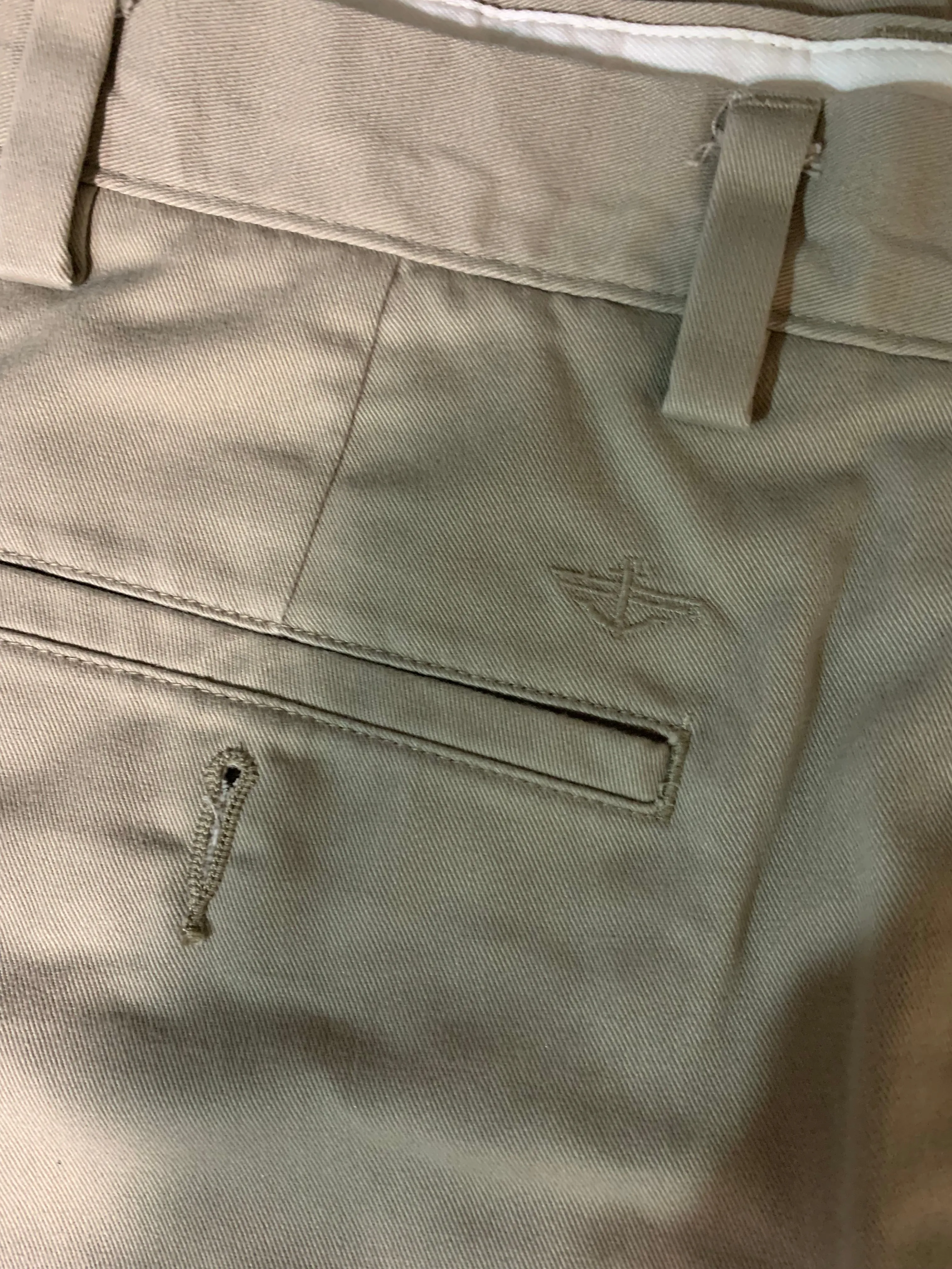 Stretch classic fit khakis