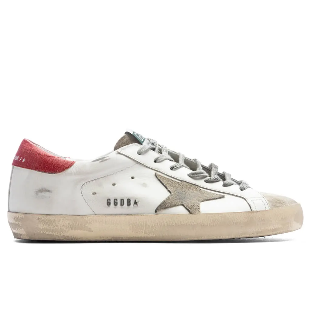 Super-Star Sneakers - White/Taupe/Red