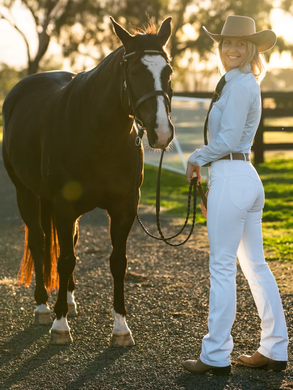 Tamworth White Horse Riding Jeans