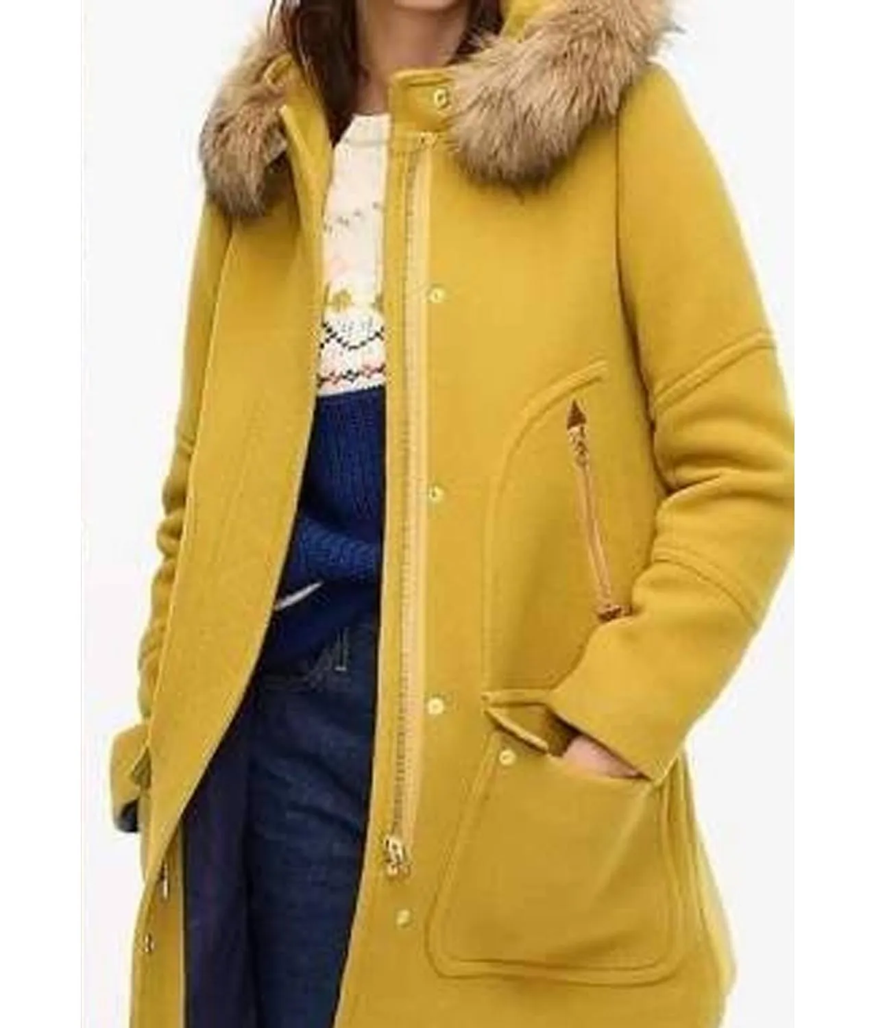 The Republic Of sarah Corinne Deaborn Parka | Yellow Outfit