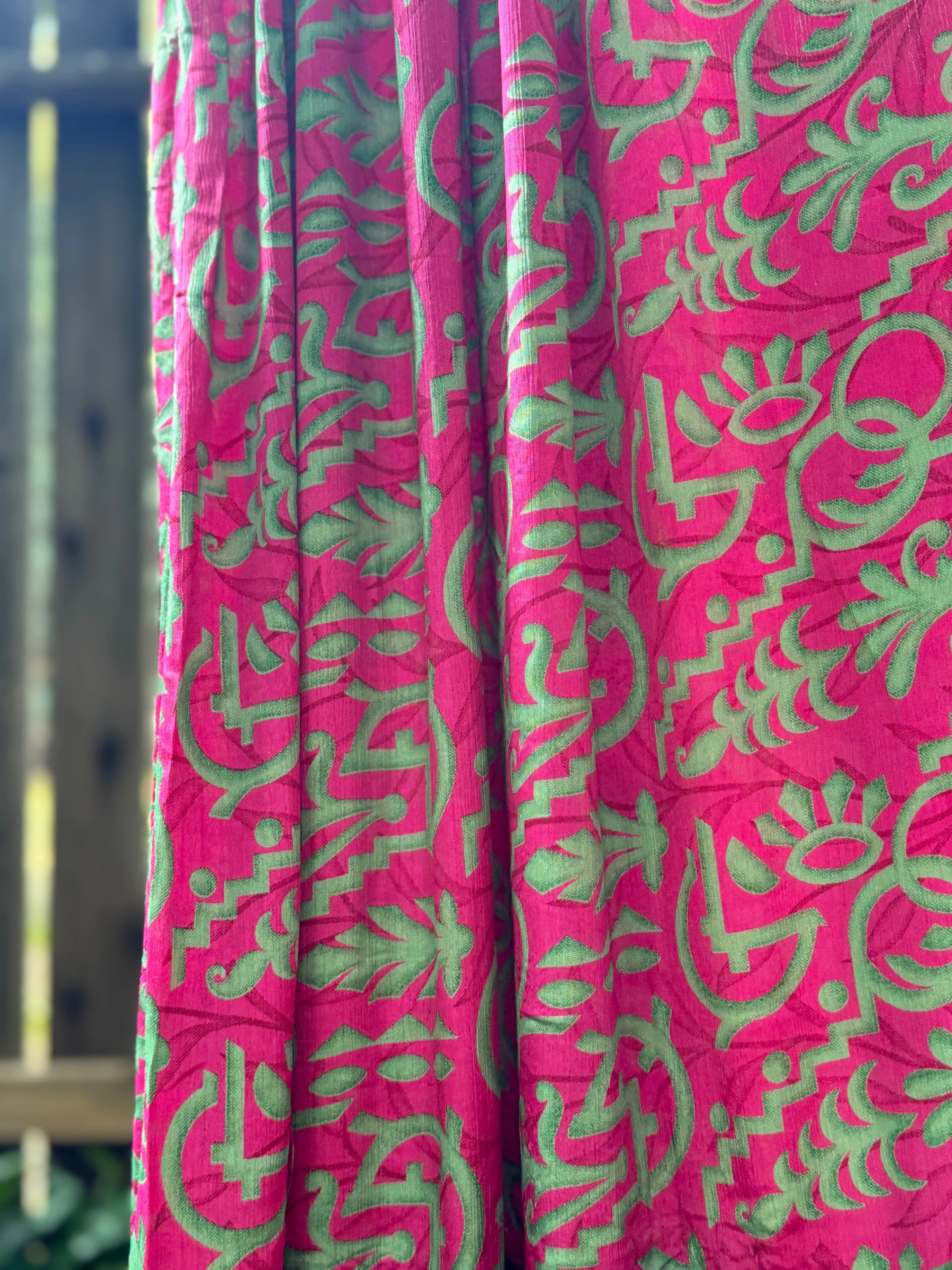 Topanga Maxi Dress - S - Hot Pink Corals