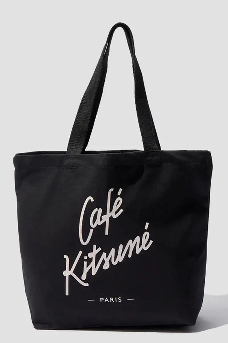 TOTE BAG CAFE KITSUNE BK BLACK