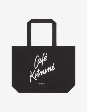 TOTE BAG CAFE KITSUNE BK BLACK