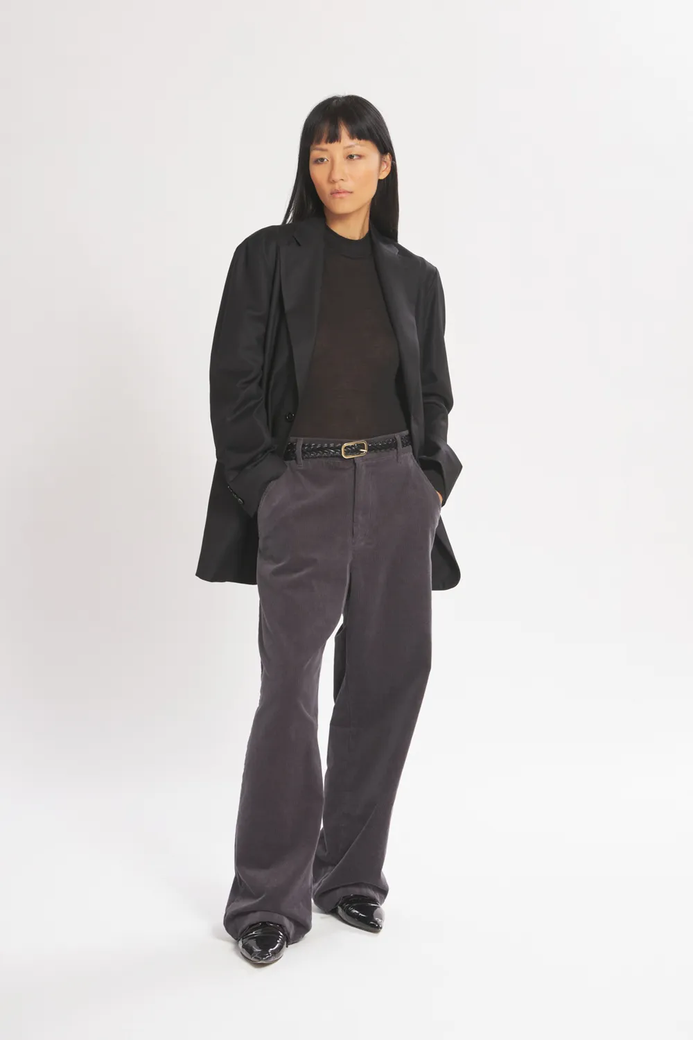 Trousers Ida Mille Grigio