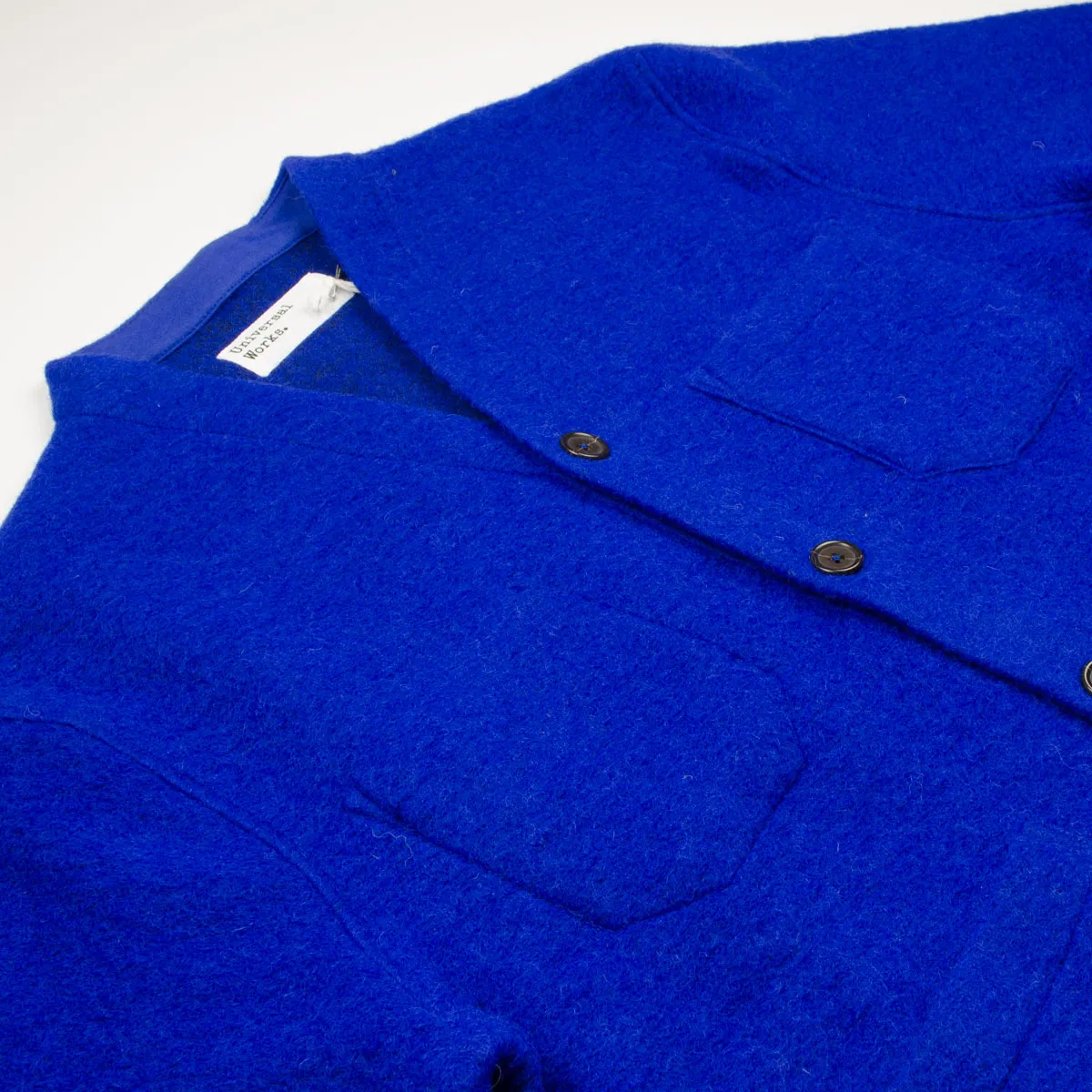 Universal Works - Cardigan Wool Fleece - Blue