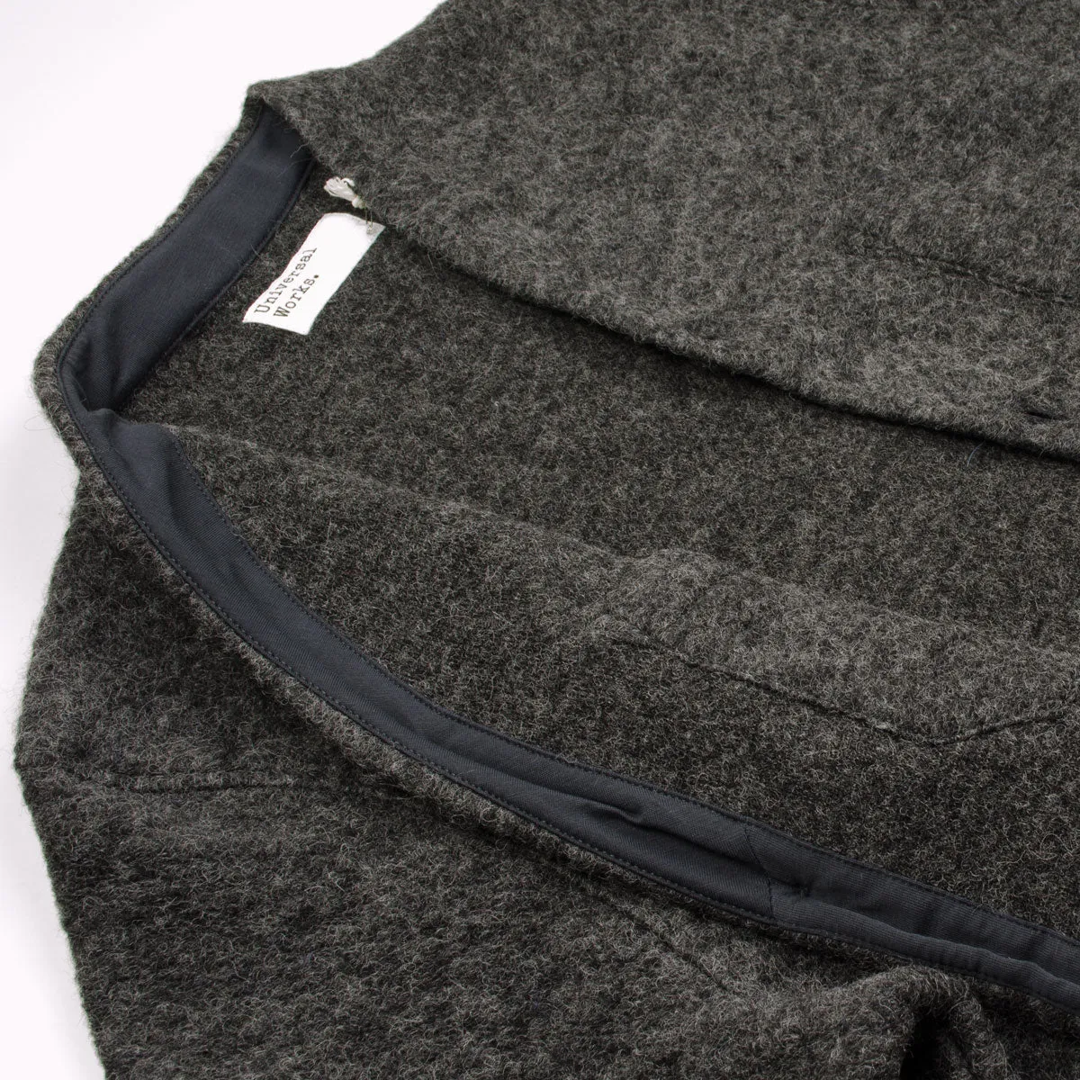 Universal Works - Cardigan Wool Fleece - Charcoal