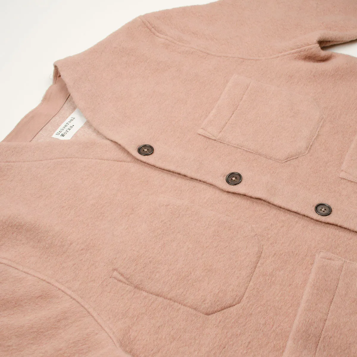 Universal Works - Cardigan Wool Fleece - Pink