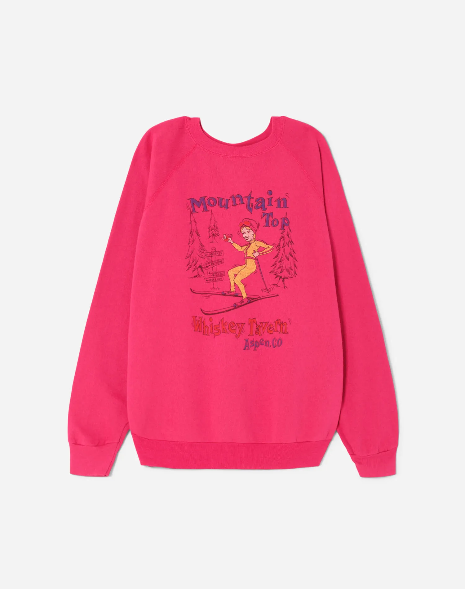 Upcycled Aspen Sweatshirt - Magenta