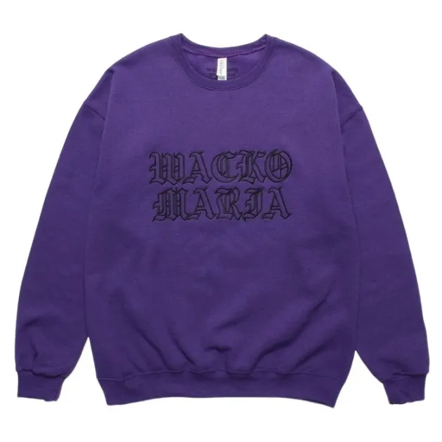 WACKO MARIA  |Crew Neck Street Style Long Sleeves Plain Cotton Oversized