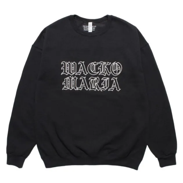 WACKO MARIA  |Crew Neck Street Style Long Sleeves Plain Cotton Oversized