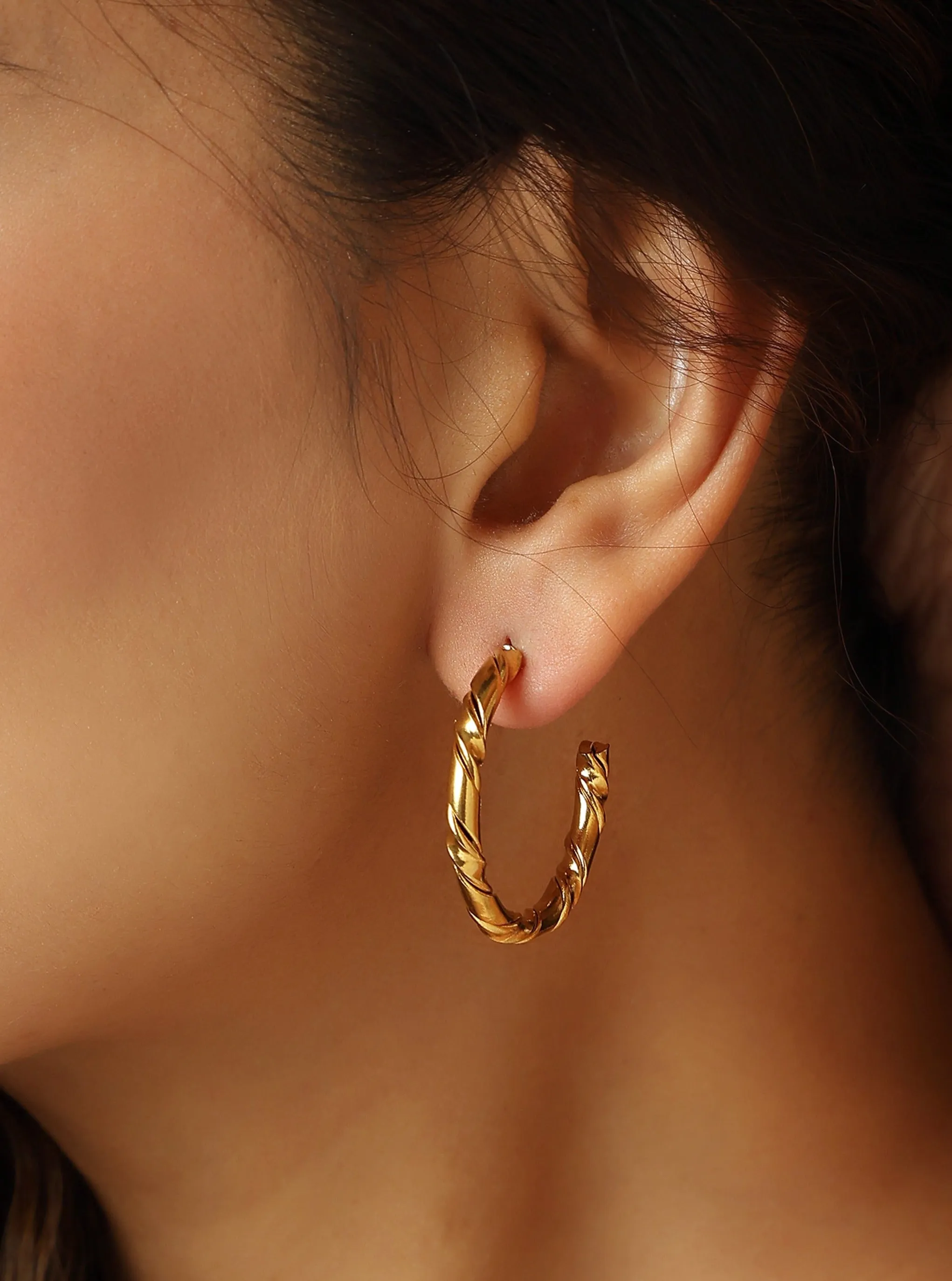 Waterproof Hoop Earrings- 3cm