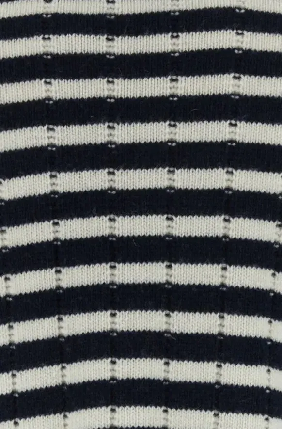 Weekend Max Mara  |Stripes Wool Long Sleeves V-neck & Crew neck