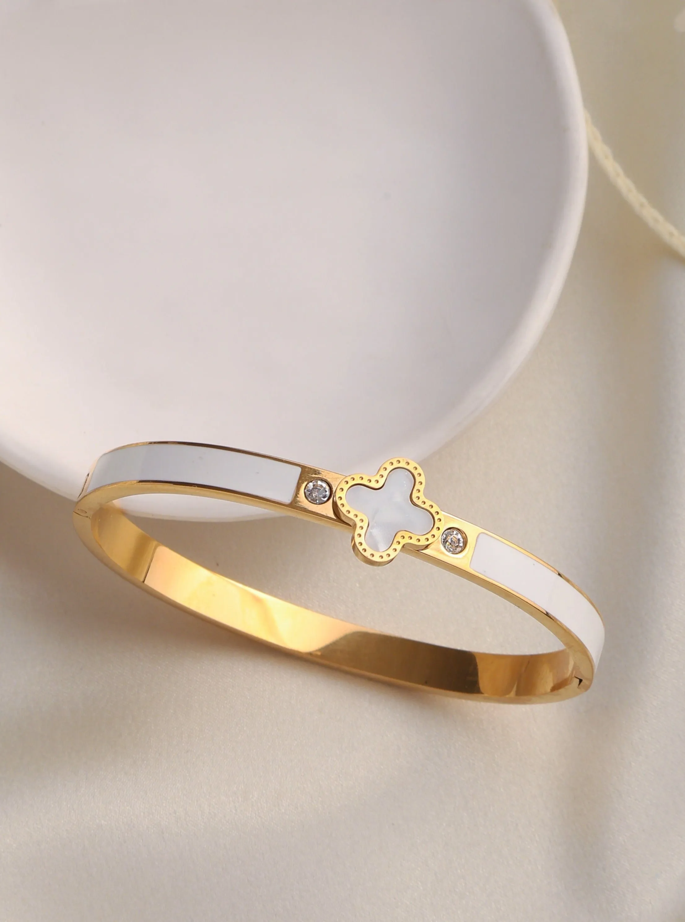 White Clover Bangle