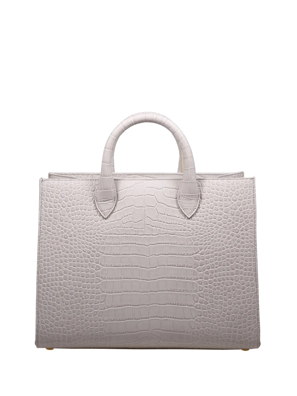 WOMAN AMATO DANIELE WHITE CALF LEATHER QUEEN TOTE BAG