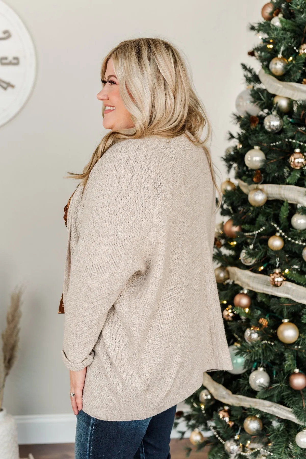 Wonders Of Winter Knit Cardigan- Oatmeal