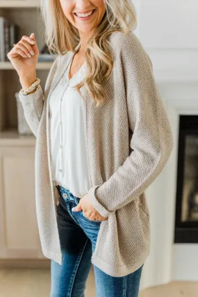 Wonders Of Winter Knit Cardigan- Oatmeal