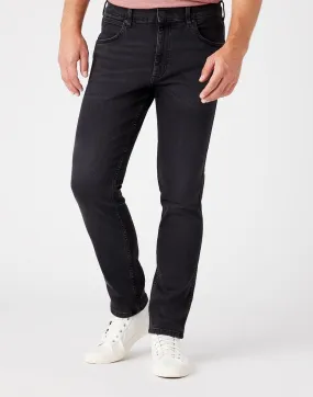 Wrangler Greensboro Modern Straight Denim Jeans Black Crow