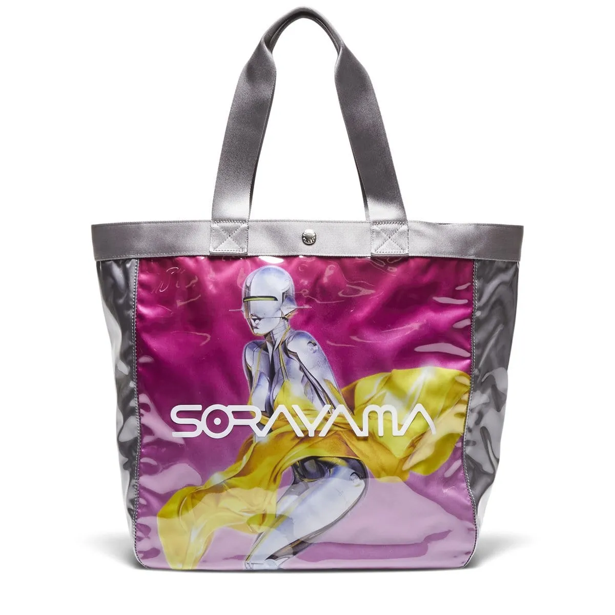 x Porter Yoshida VINYL TOTE BAG (SEXY ROBOT) Pink