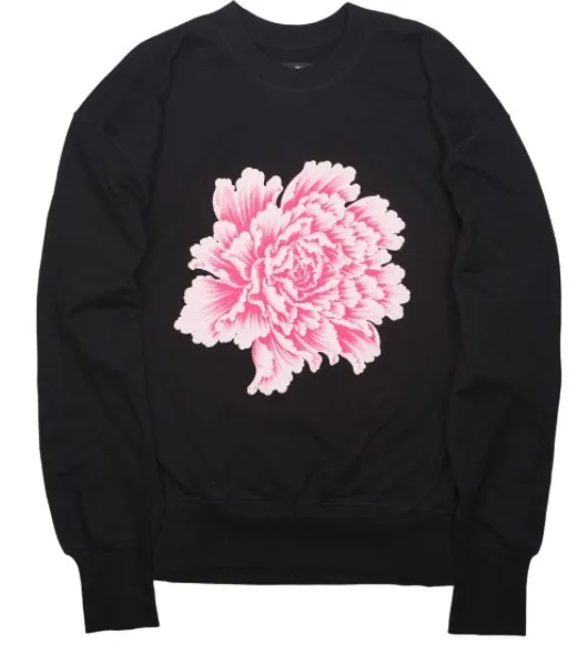 Y-3  |Crew Neck Pullovers Flower Patterns Street Style