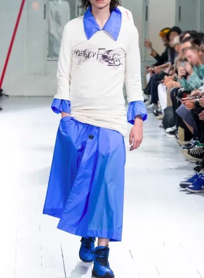 Yohji Yamamoto  |Pullovers Street Style Cotton Logos on the Sleeves Designers